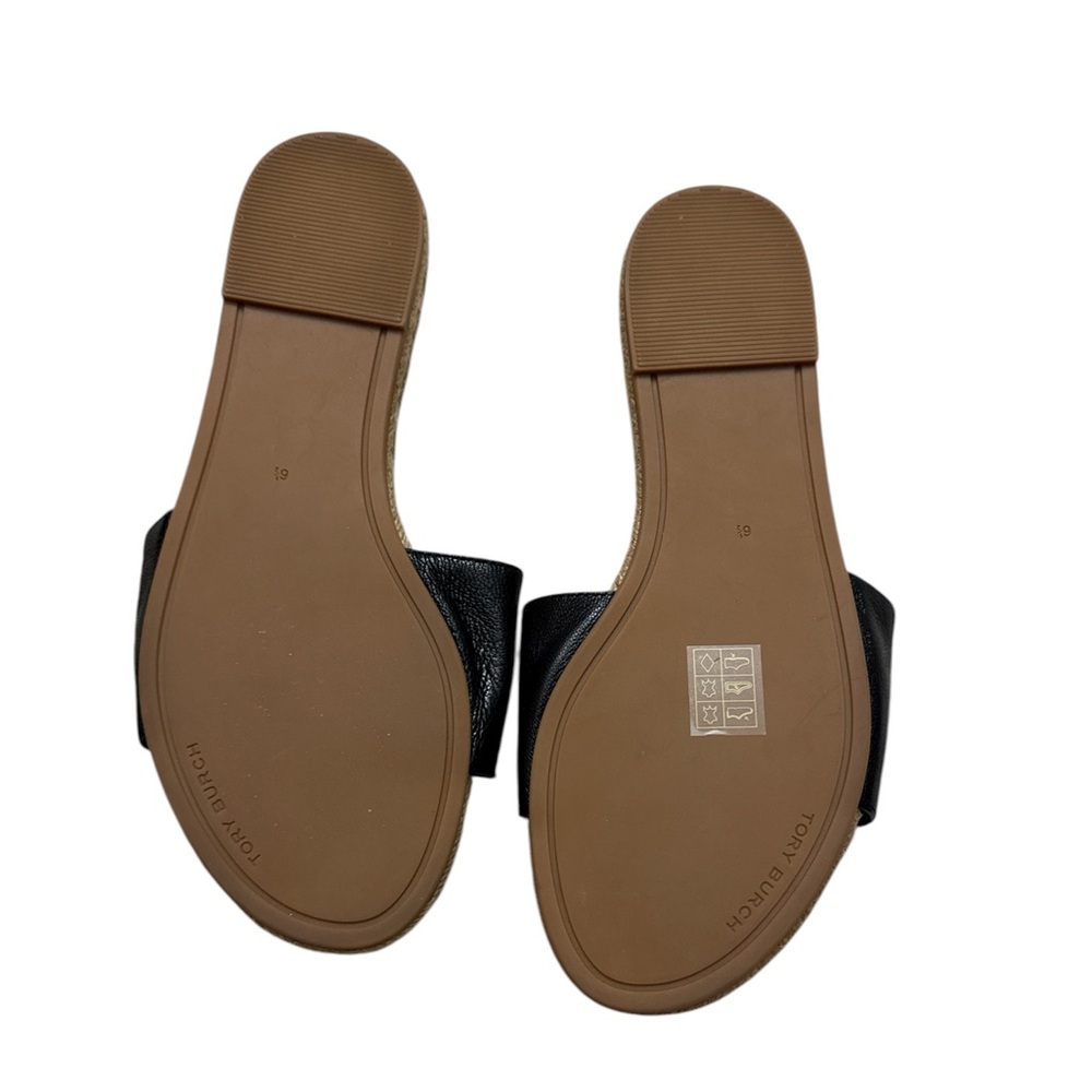 Tory Burch Black Espadrille Slides - Picture 8 of 11